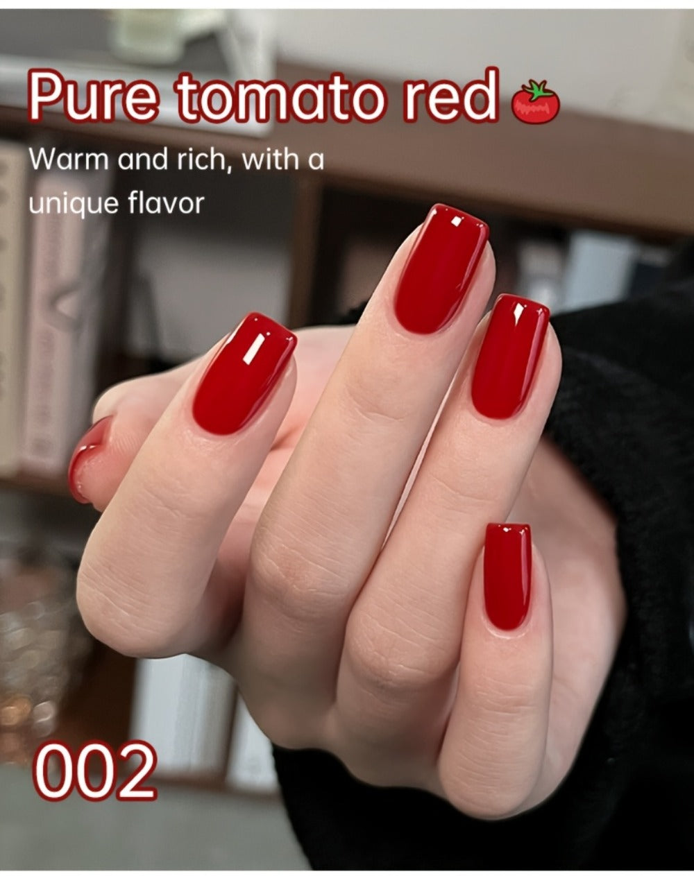 Gel Nail Polish Nine-Piece Ancola Red Solid Gel Set for Gradient and Ombre Nail Art in One Grid Case — image 17
