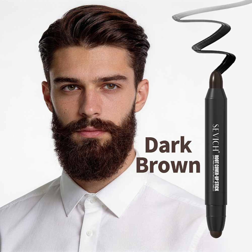 Gray Hair Root Touch Up Pen for Men, Instant Coverage Beard & Hairline Dye Stick, No-Mix Precision Applicator — image 6