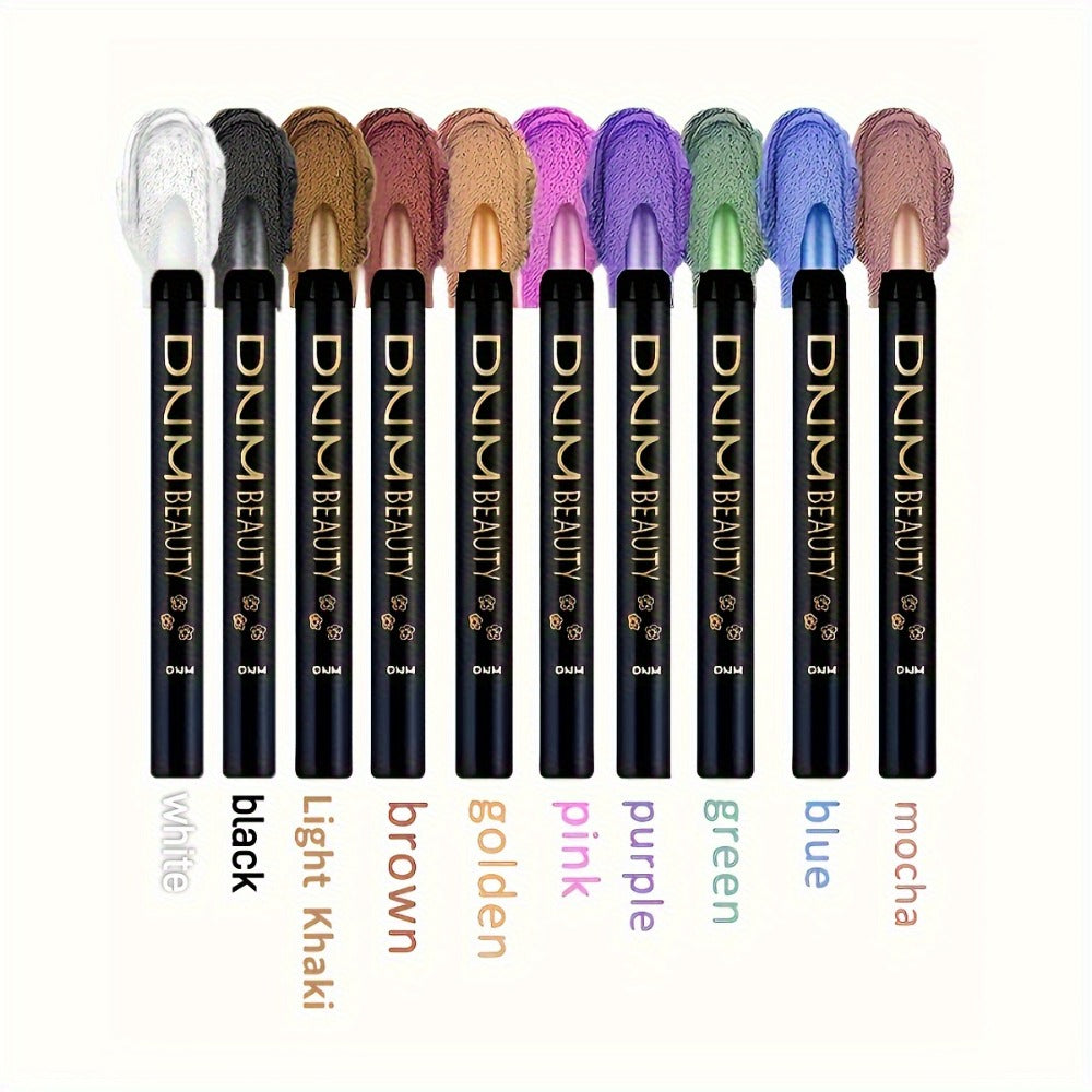 Smoky Eye Shadow Pen Set 10 Colors, Waterproof Rotating Eyeshadow Stick with Pearlescent & Matte Finishes — image 11
