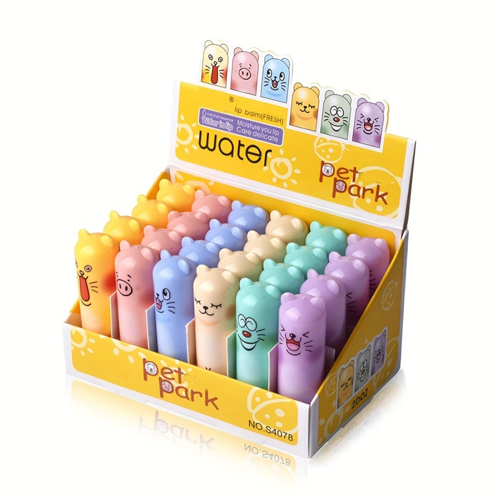 Lip Balm WATER PARK PET PARK 24-Piece Set with Twist-Up Tubes, Character Packaging and Two Box Styles — image 3