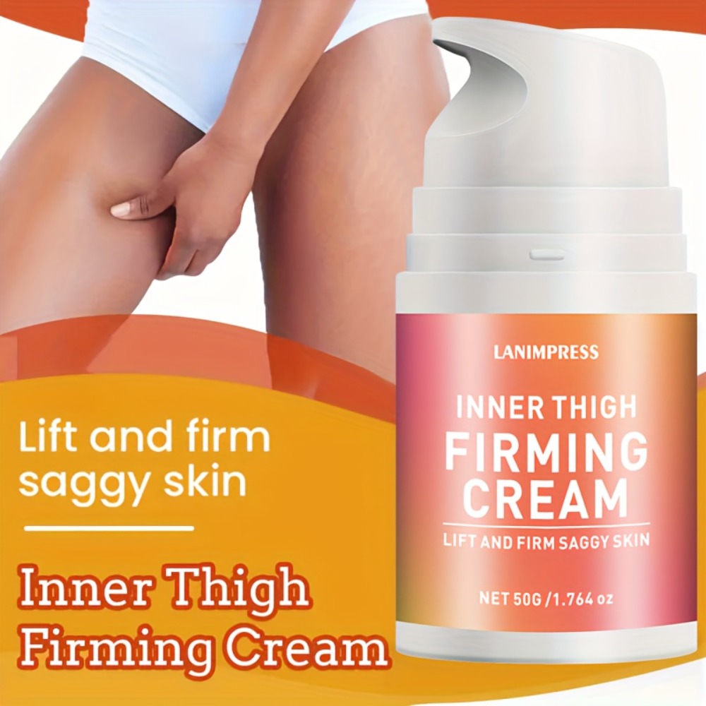 Body Cream LANIMPRESS 50g Pump Bottle with White Cream Texture for External Inner Thigh Application — image 2