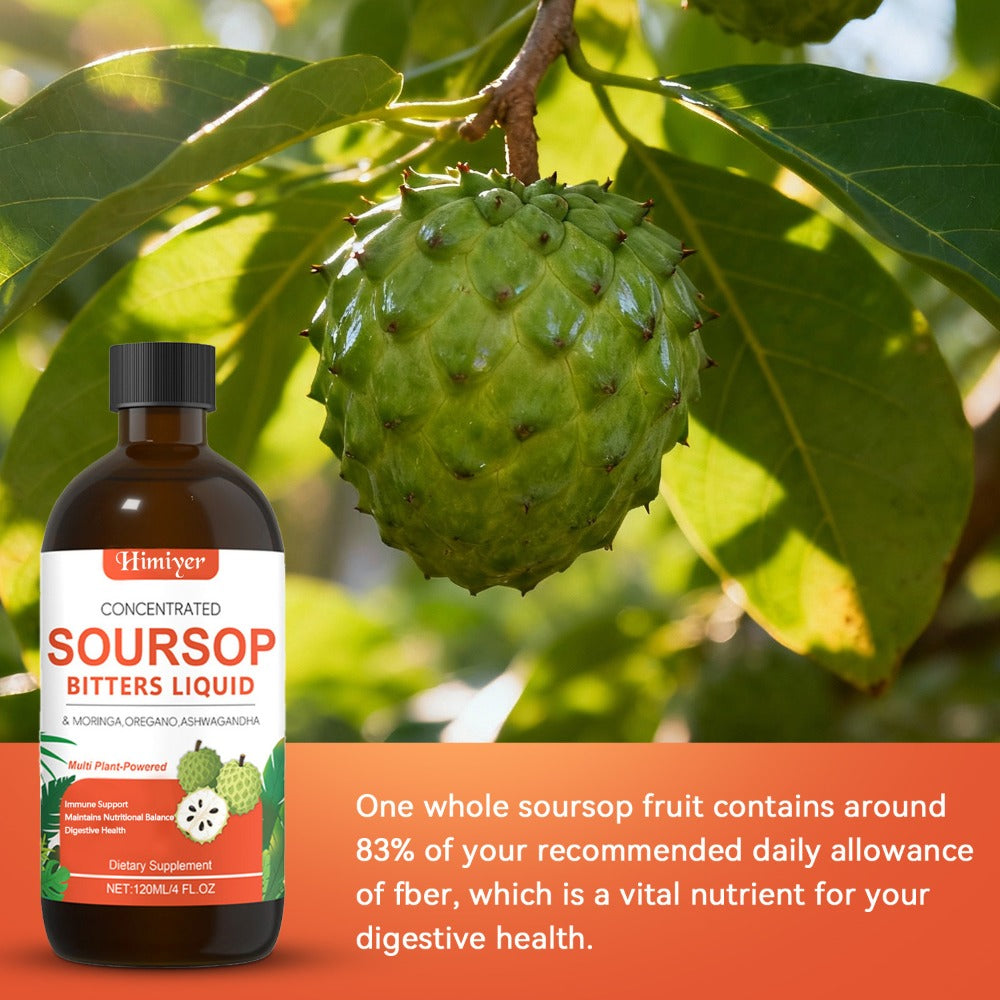 Soursop Bitters Liquid Herbal Supplement, Gut Health Support with Moringa, Oregano & Ashwagandha — image 13