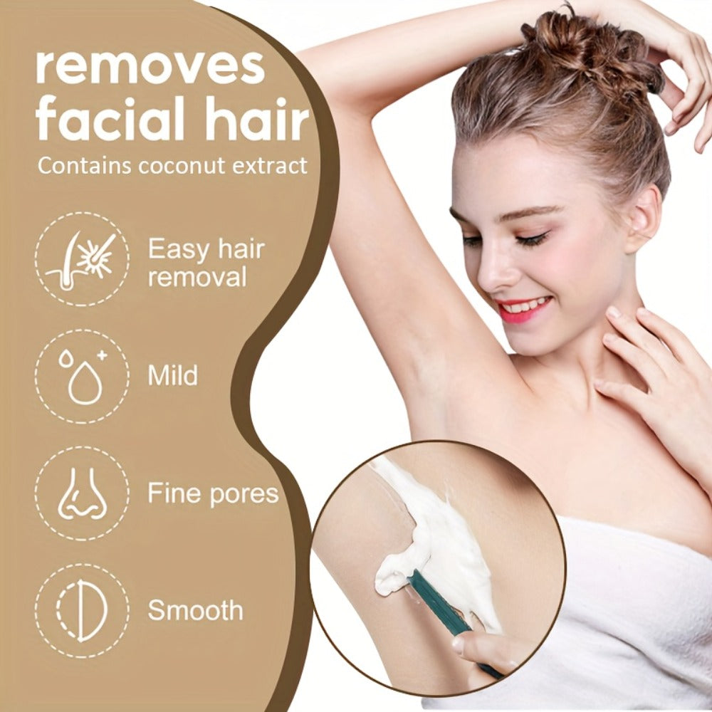 Hair Removal Cream BOSNOW 150g Coconut Oil Pump Bottle with Carton for External Body Grooming — image 4