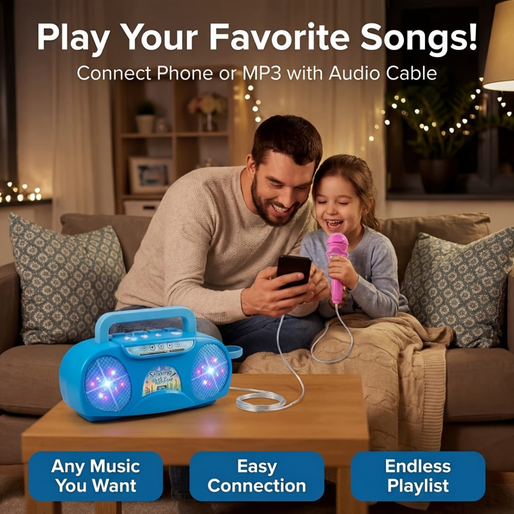 Kids Light-Up Singing Machine Toy with Microphone, All-in-One Music Toy for Boys & Girls Ages 3-7 — image 6