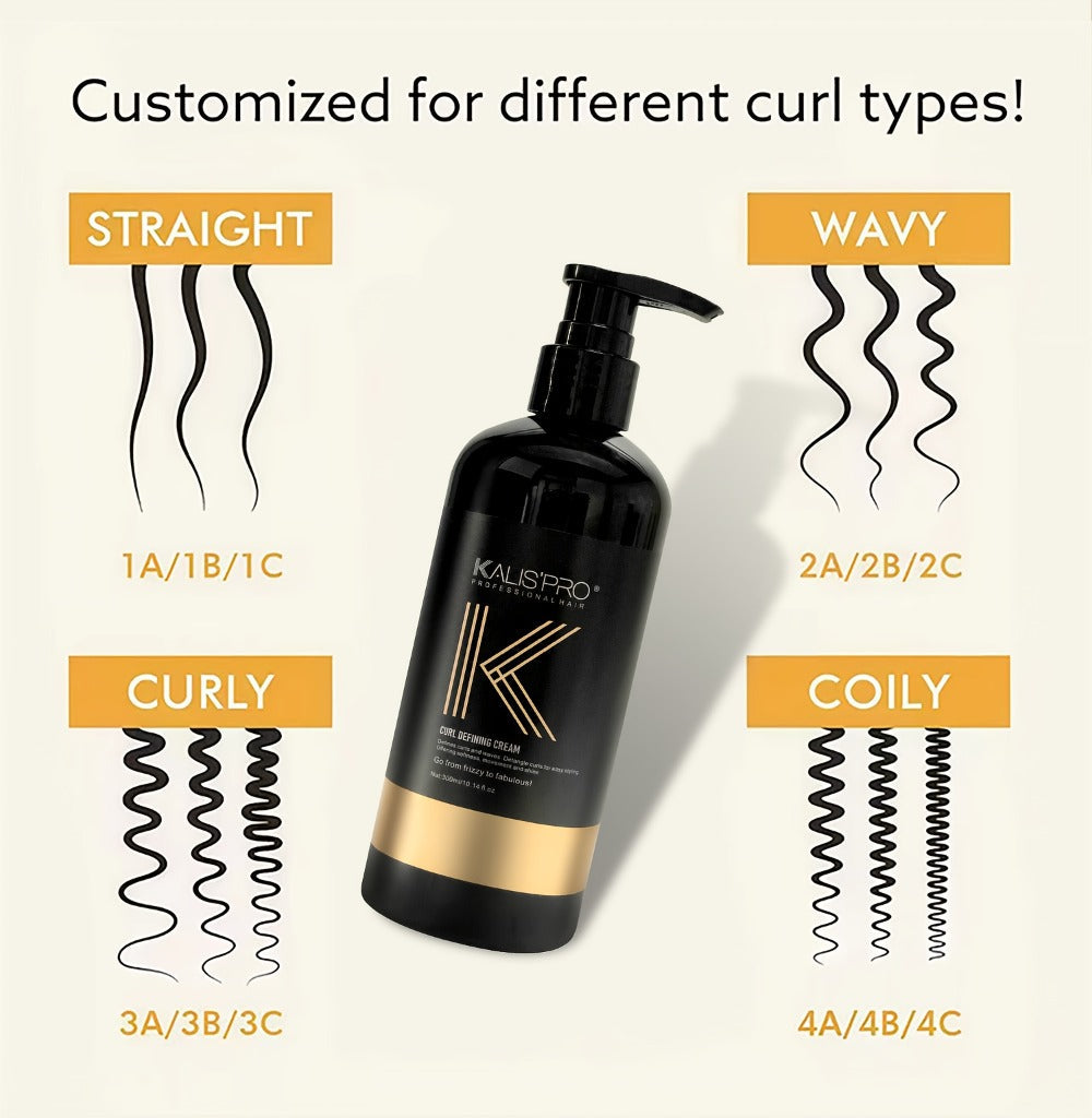 Curl Defining Cream and Detangling Brush Set by KALISPRO with One or Two 300ml Pump Bottles — image 19