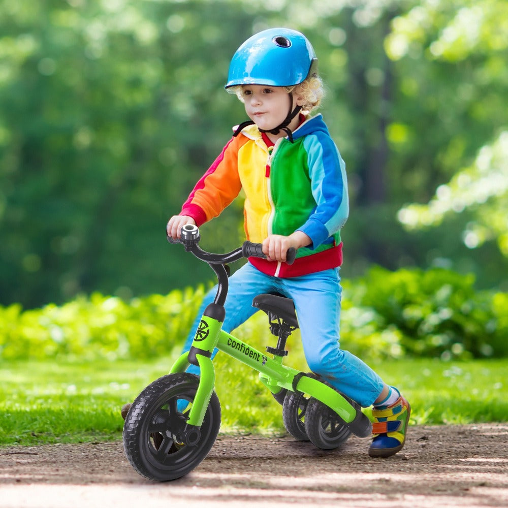 3-in-1 Kids Tricycle Balance Bike Carbon Steel Frame EVA Wheels Foldable with the Listed Color, Size or Set Options for Every