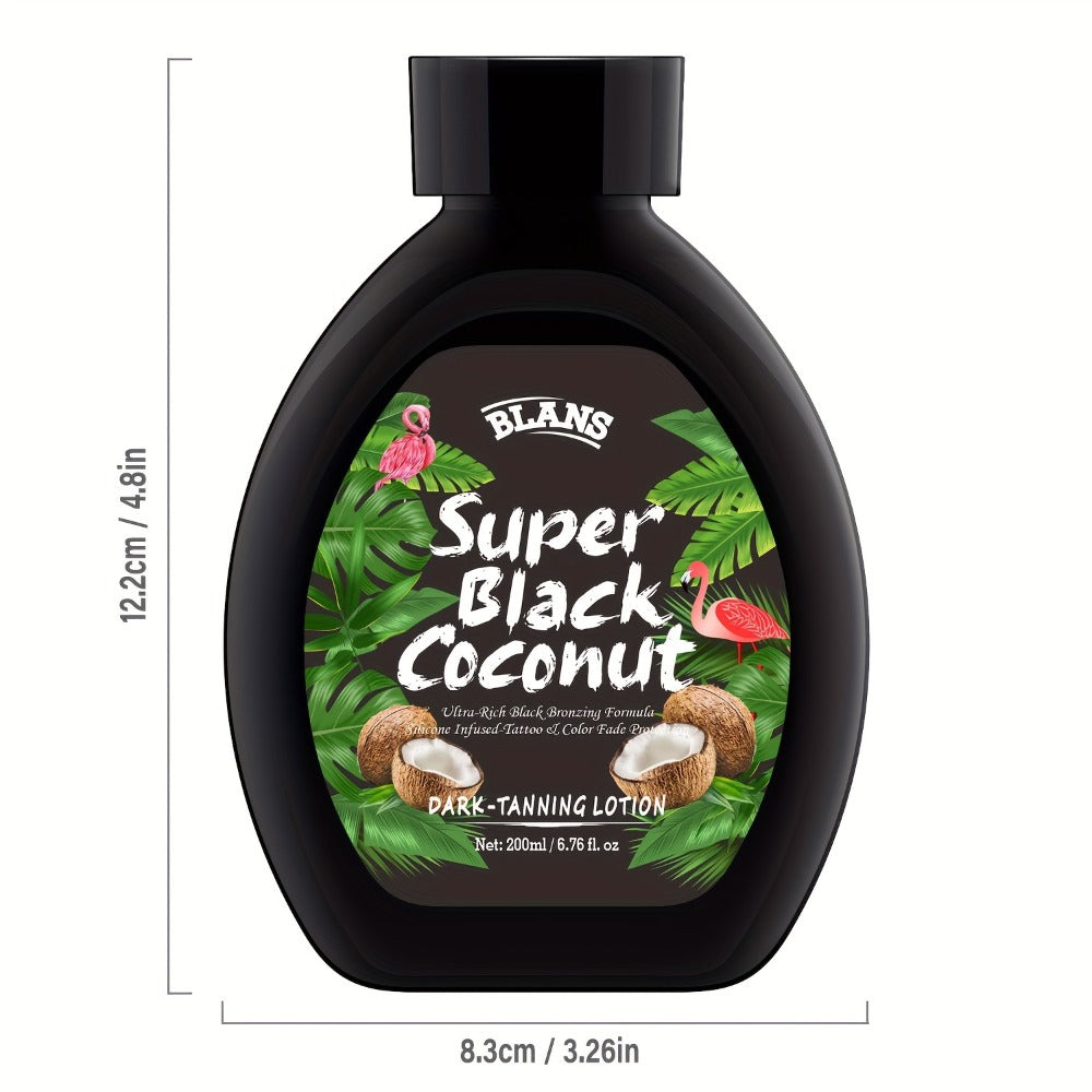 Sunless Tanning Cream with Coconut Natural Glow Bronzing Lotion Alcohol-Free BPA-Free for All Skin Types Medium Skin Tone Dai