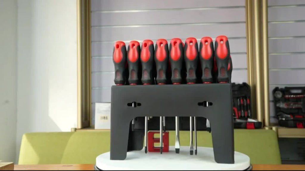 Screwdriver Organizer Set with 69- or 118-Piece Rack Configurations in Green, Red or Orange and Blue — image 13