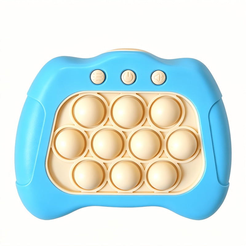 Blue Quick-Push Electronic Memory Game with Ten Pop Buttons, Four Pictured Modes and Back Controls — image 11