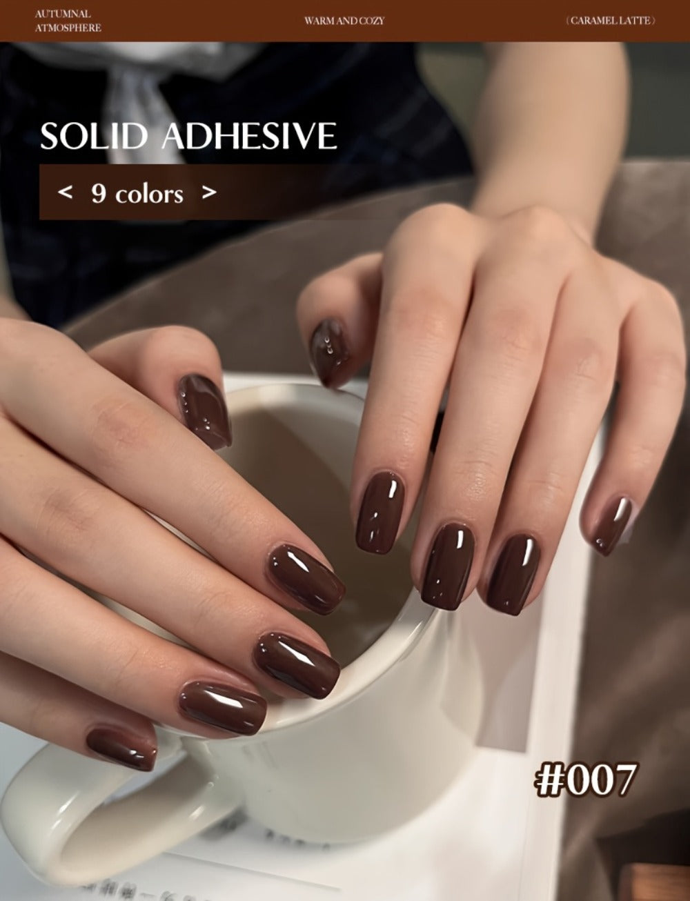 Gel Nail Polish MORDDA 9-Color Autumn Harvest Set with Solid Shades and Included LED Curing Pen for Nail Art — image 12