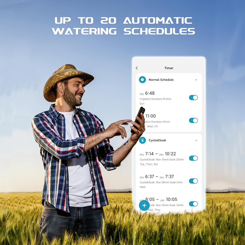WiFi Garden Watering Timer with Brass Inlet, App & Voice Control, Automatic Irrigation System — image 12