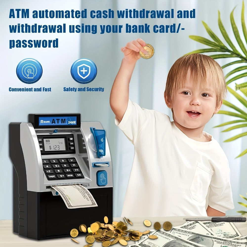 Electronic ATM Kids Piggy Bank with Password, Banknote & Coin Savings Bank for Boys Girls, Birthday Gift — image 11