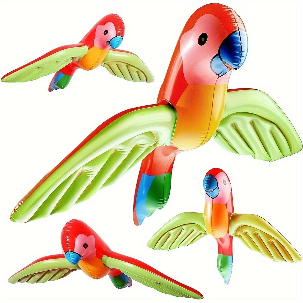 Hawaiian Luau Inflatable Party Decorations 10-Piece Set – 2 Palm Trees, 2 Flamingos, 4 Beach Balls, Parrot & Banana — image 6