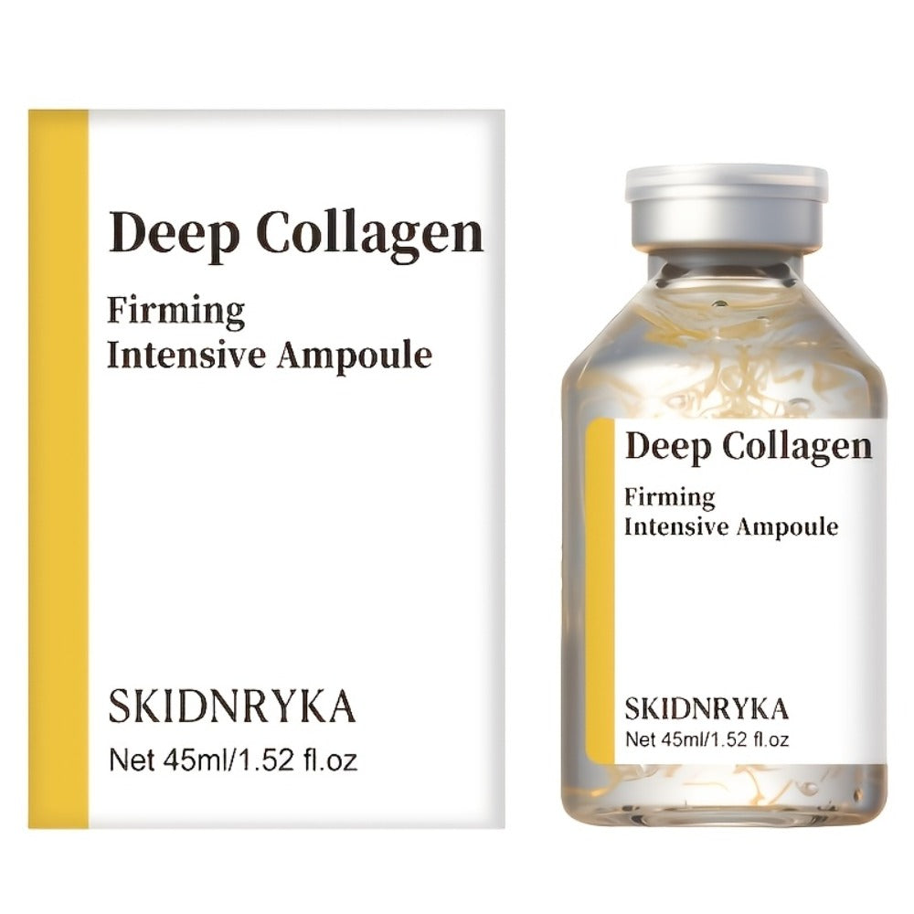 Face Serum SKINDRYKA Collagen, Hyaluronic Acid and Niacinamide in a 1.52oz Glass Dropper Bottle — image 3