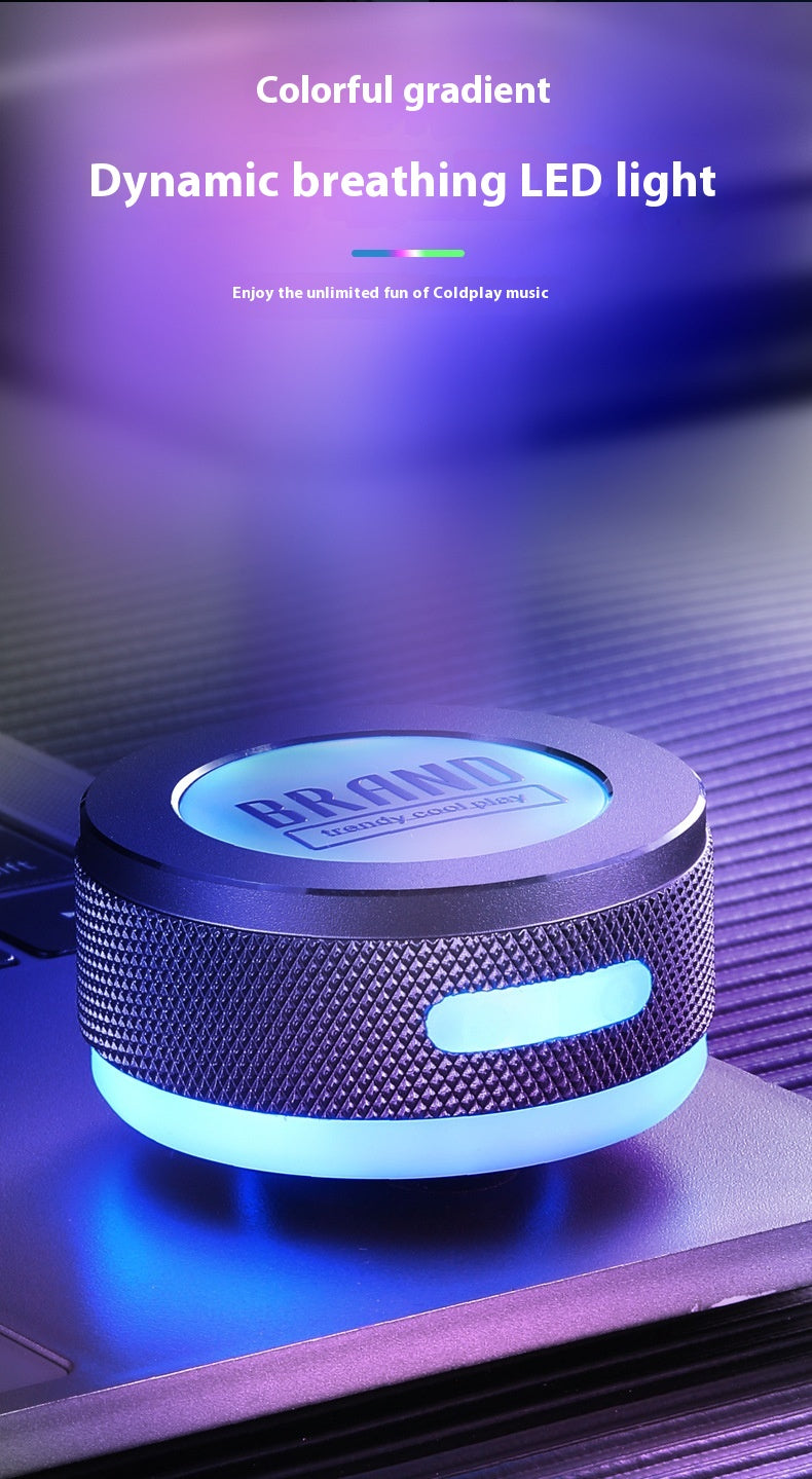 Small Wireless Bone Conduction Speakers Bluetooth Vibration Speaker With Color LED Light Portable Surface Adsorption Speaker