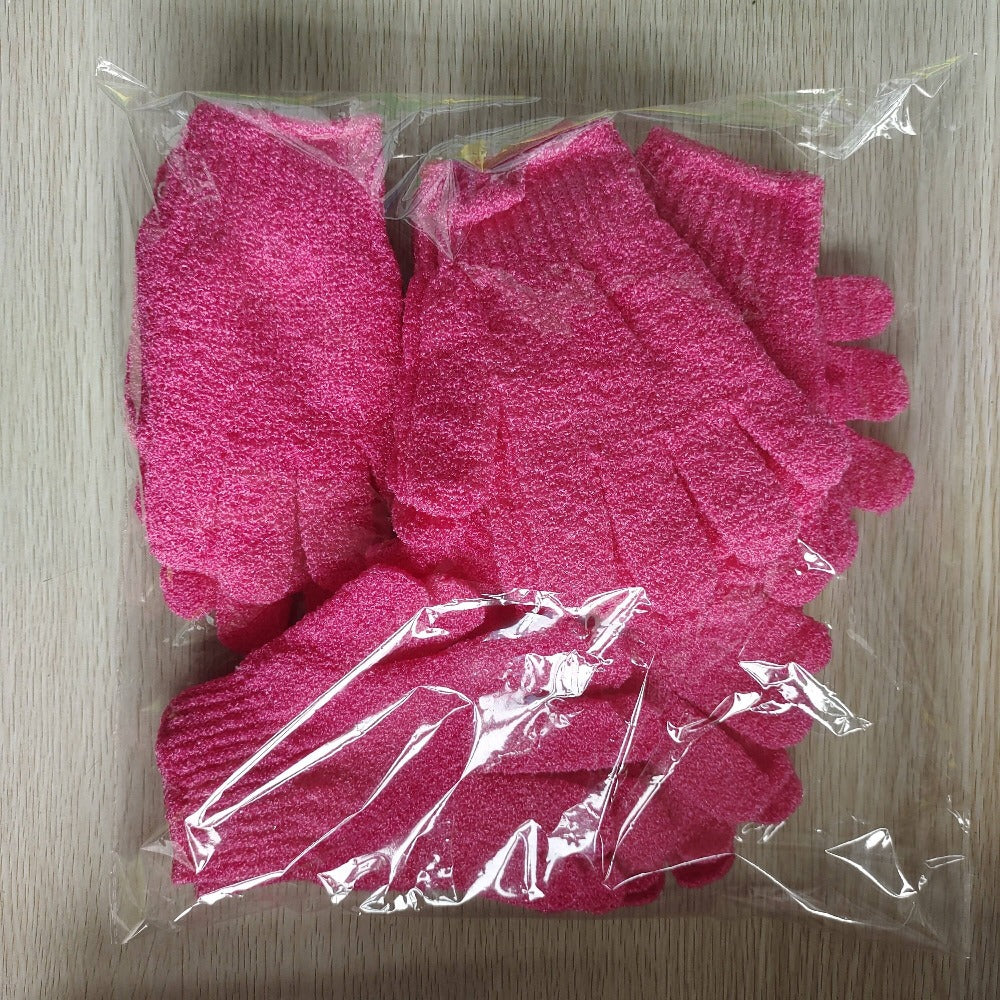 Exfoliating Shower Gloves 20 Pairs Dual-Sided Nylon Bath Scrub Mitts – Body Exfoliation, Spa Massage & Deep Cleansing Gloves 