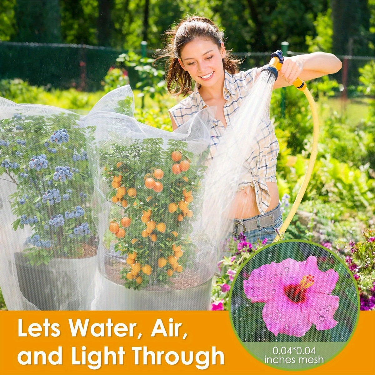 Garden Netting | Plant Protection Bags Drawstring Insect Bird Barrier — image 7