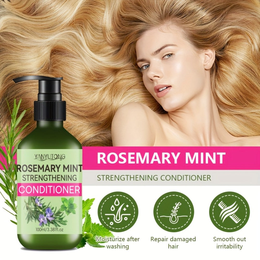 Rosemary Mint Shampoo & Conditioner Set with Rosemary Extract, Strengthening Hair Growth Formula — image 2