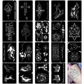 Twenty-Piece A5-Labeled Tattoo Stencil Kit002 with Animal, Symbol and Geometric Pattern Designs — image 17