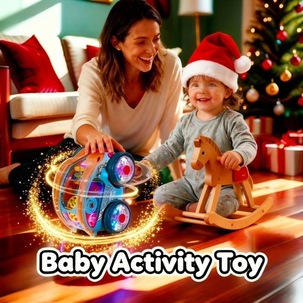Dump Truck Toy Car with Colorful LED Lights & Music, Auto Rolling Construction Vehicle Toy for Toddlers Kids Ages 2+ — image 