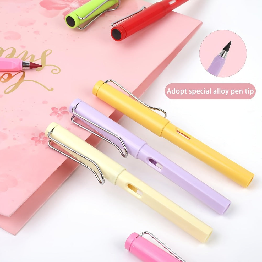 132-Piece Refillable Color Pencil Art Set with 12 Pen Bodies and 120 Replacement Drawing Tips — image 6