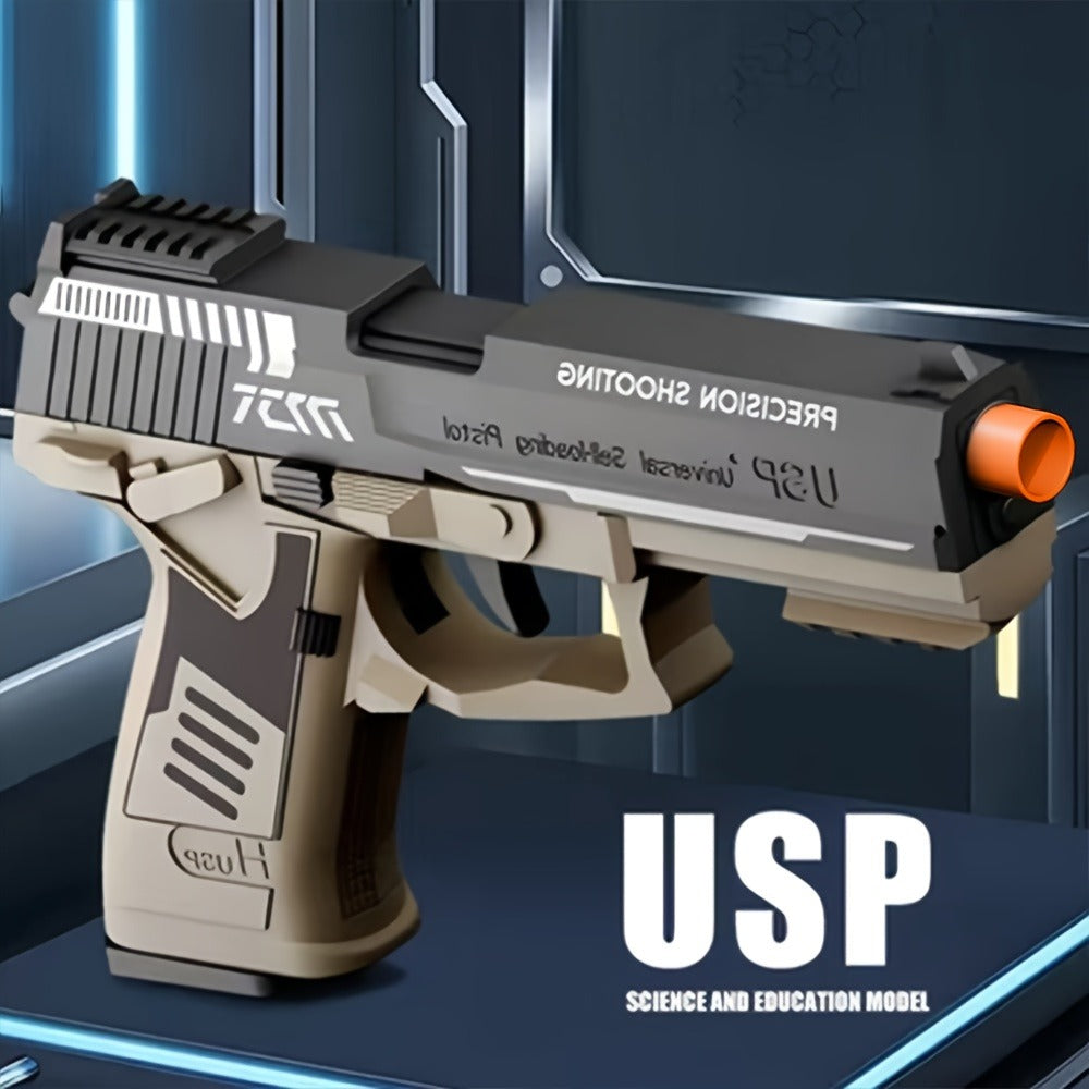 USP Bullet Toy Gun Pistol with Shell Ejecting, Continuous Rapid-Fire Foam Blaster for Boys & Girls — image 4