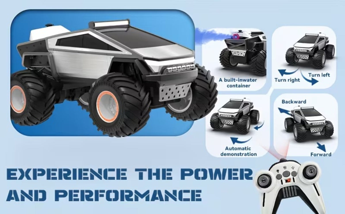 1:12 Scale RC Monster Truck 4WD, Remote Control Cybertruck & Pickup Truck with LED Lights & Sound Effects — image 18