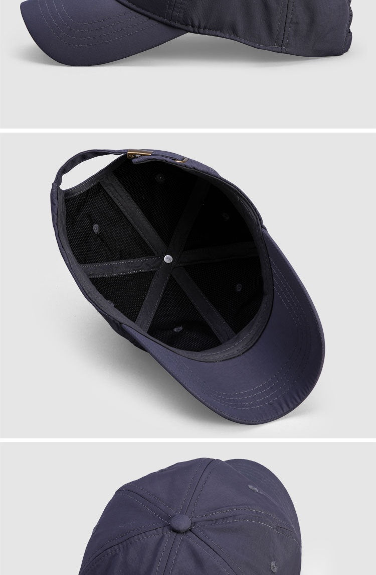 Outdoor Baseball Cap With Breathable Light Plate And Big Head Circumference