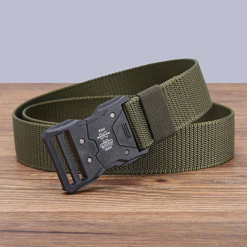 Men's Tactical Release Buckle Nylon Canvas Belt
