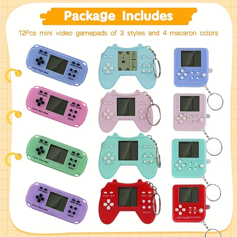 Party Favors Multicolor Gaming-Controller Keychains in 6- or 12-Piece Packs with Fidget Format — image 2