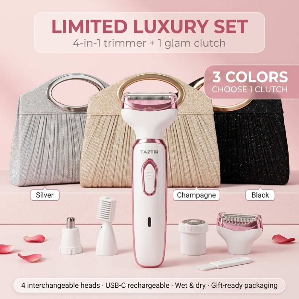 Face and Bikini Electric Shaver Grooming Kit for Women with USB Charging — image 12