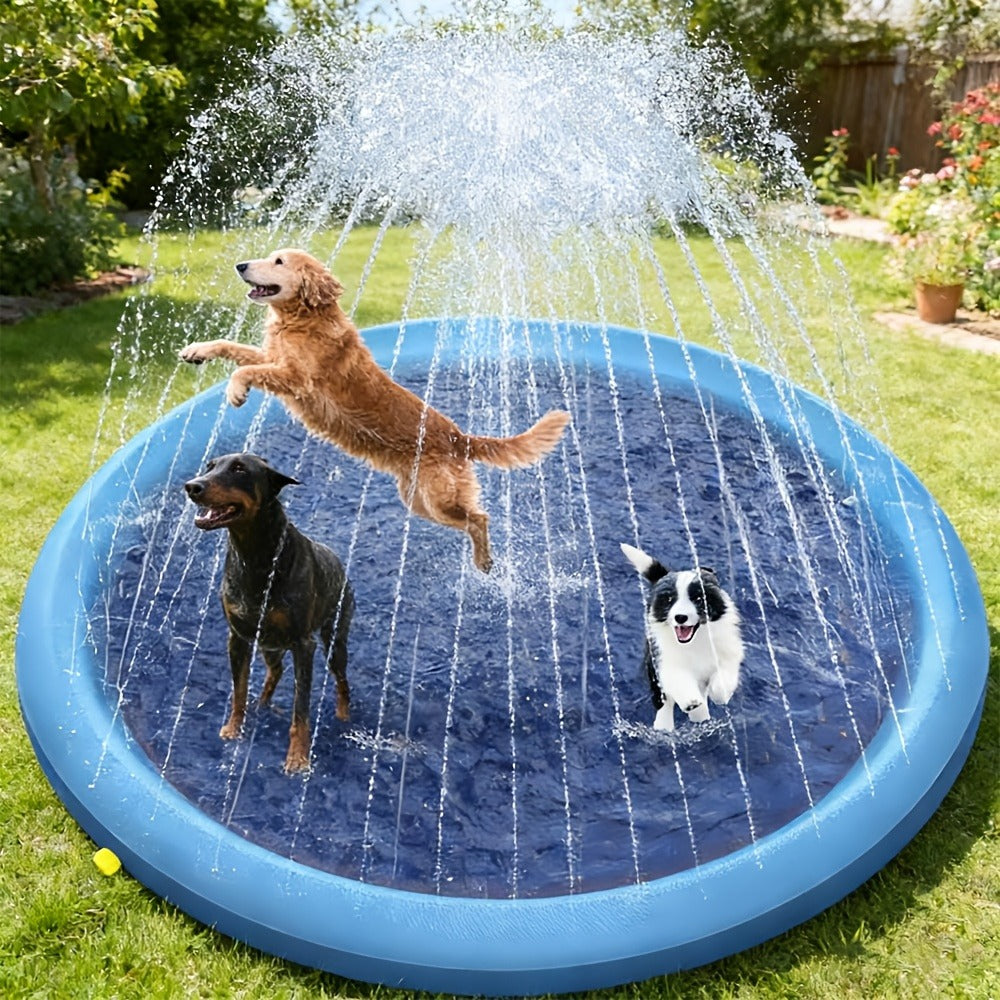 Dog Splash Pad for Large Dogs Extra Thick 0.6mm, Sprinkler Pool & Cooling Mat for Jumbo & Big Breeds — image 17