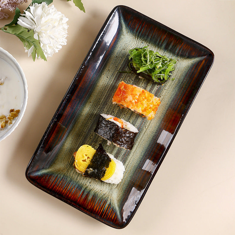 Creative Vintage Rectangular Ceramic Serving Tray