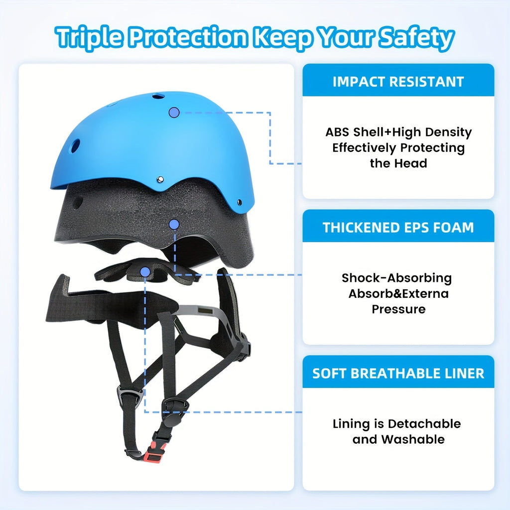 Kids Bike Helmet Adjustable XXS Toddler, ABS+EPS Unisex Sports Helmet with Removable Liner, 11 Vents — image 11