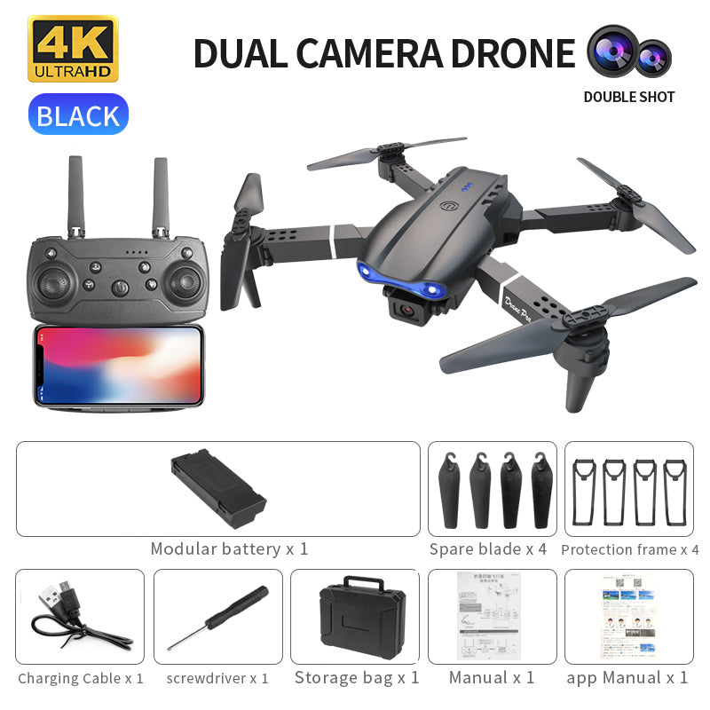 Long Battery Life Dual-Camera Quadcopter 4K Foldable Drone