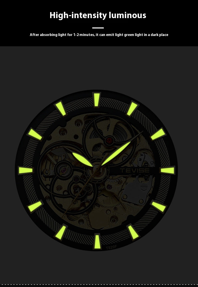 Men's Luminous Day And Night Star Mechanical Watch