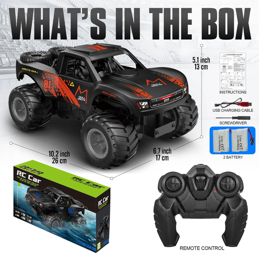 RC Monster Truck or Pickup 1:16 Scale in Five Body and Color Styles with 4WD Layout and Two Rechargeable Batteries — image 34