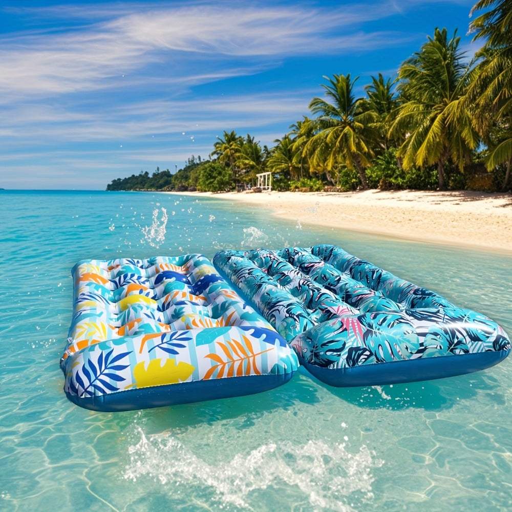 Inflatable Sun Tanning Pool Float Set with 200 x 95cm Mats, Mixed 2-Pack with Cup Holder or Regular 4-Pack — image 6