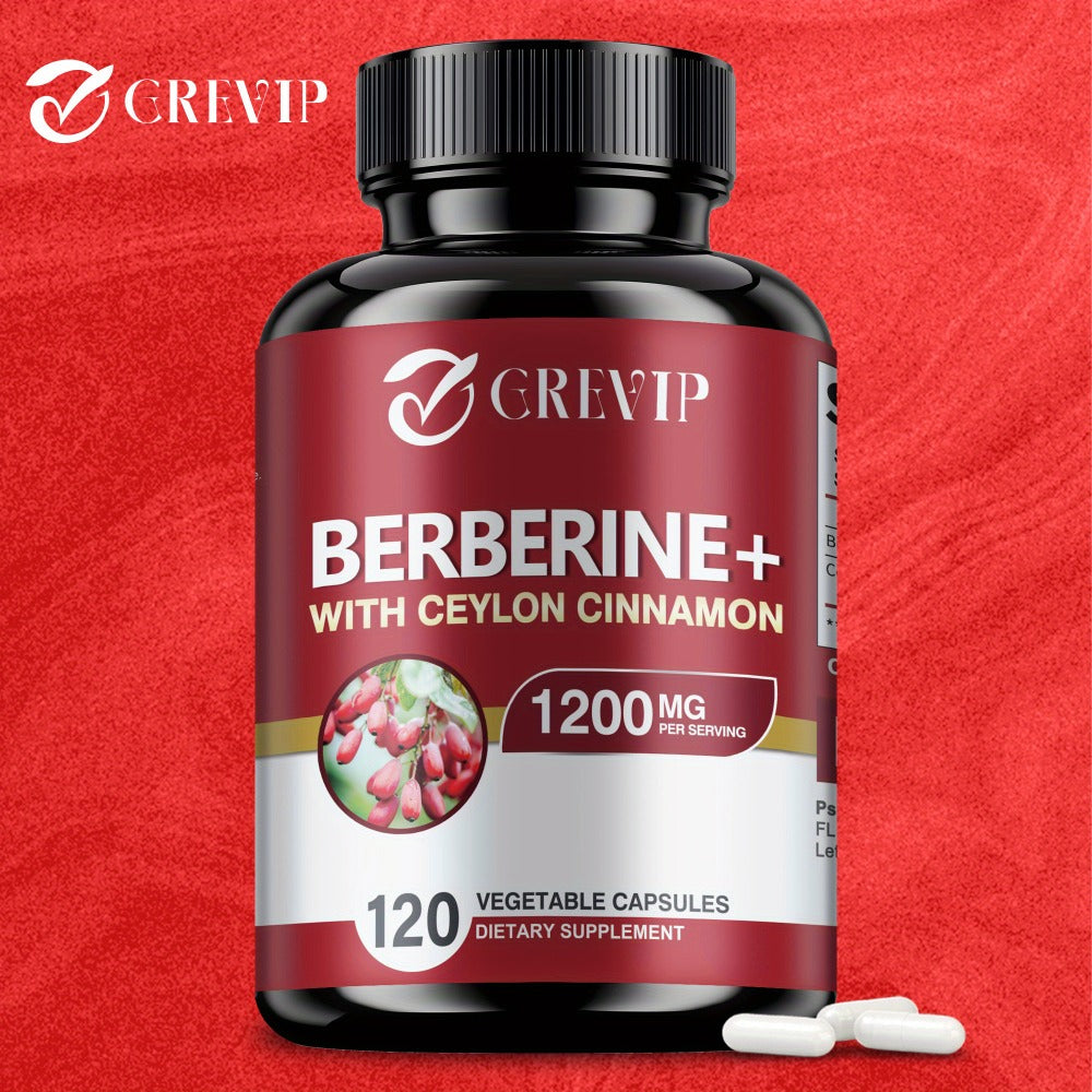 Dietary Supplement Berberine HCl and Ceylon Cinnamon Capsules, 120 Count with Multi-Bottle Options — image 10