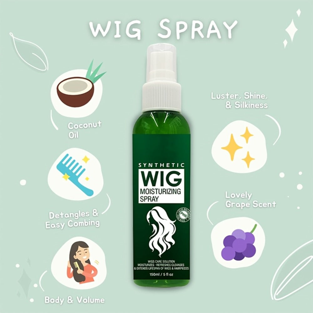 Synthetic Wig Refresher Spray Leave-In Conditioner, Revitalizes & Detangles Wigs & Hairpieces, Cleanses Between Washes — imag