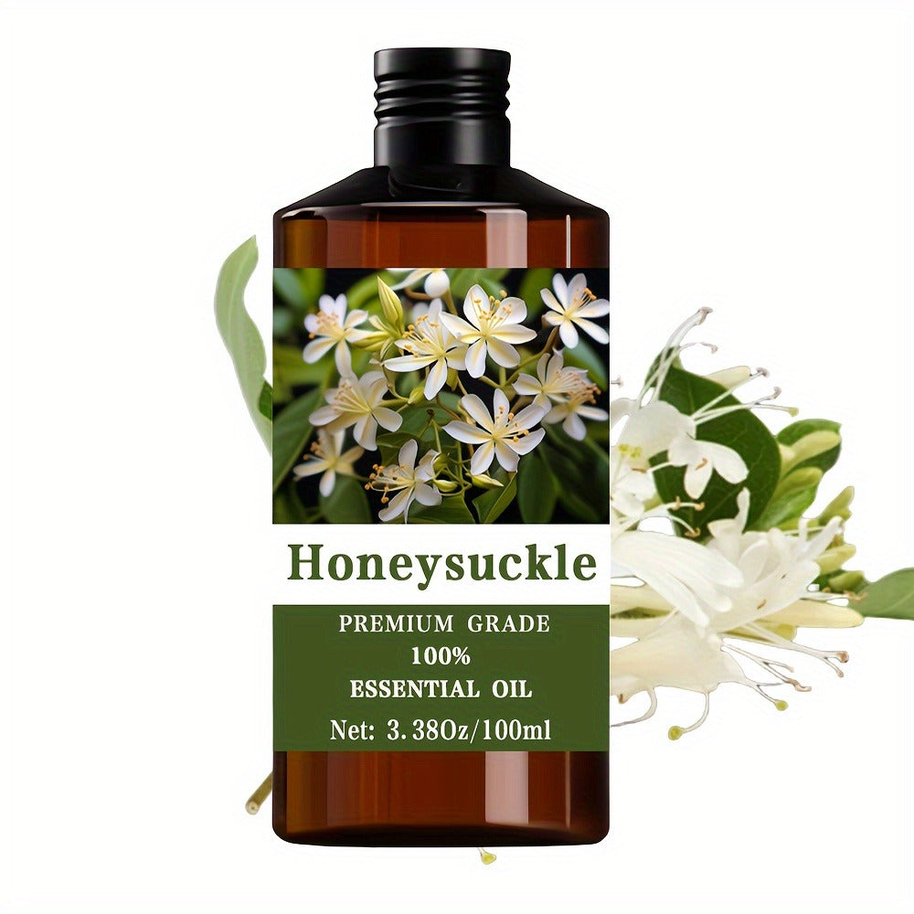 Essential Oil Honeysuckle Sweet Floral Aroma in 100ml Bottle for Diffuser, Massage, Meditation and Personal Care — image 1