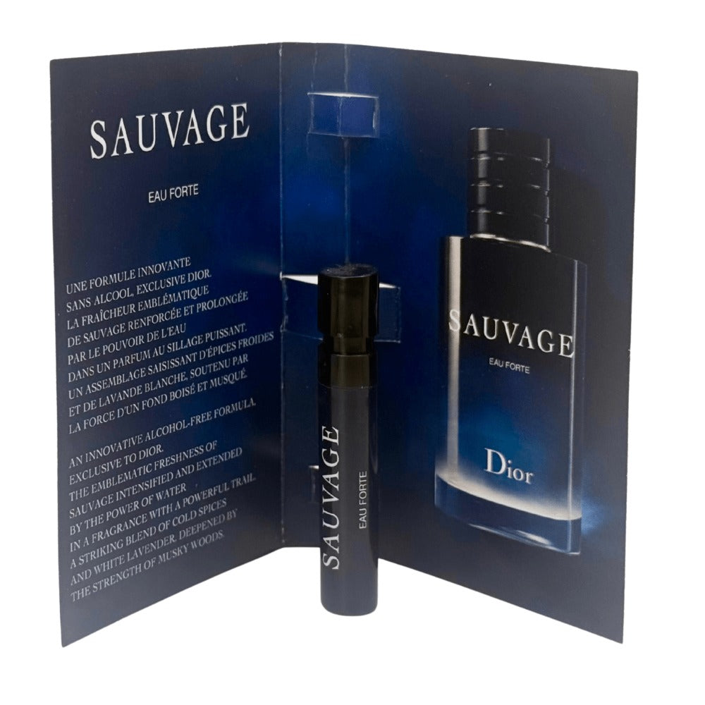 Perfume Sample Set Dior Sauvage Eau Forte for Men with Three 1ml Vials for Daily Wear and Sampling — image 2