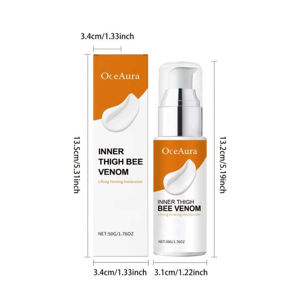 Body Cream OxeAura 50g Pump Bottles in Two- or Four-Piece Options with Bee Venom for Inner Thigh Application — image 6