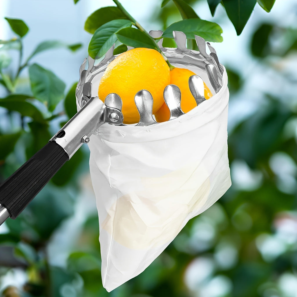 Fruit Picker | Telescoping Pole with Basket Apple Mango Orange Tree — image 7