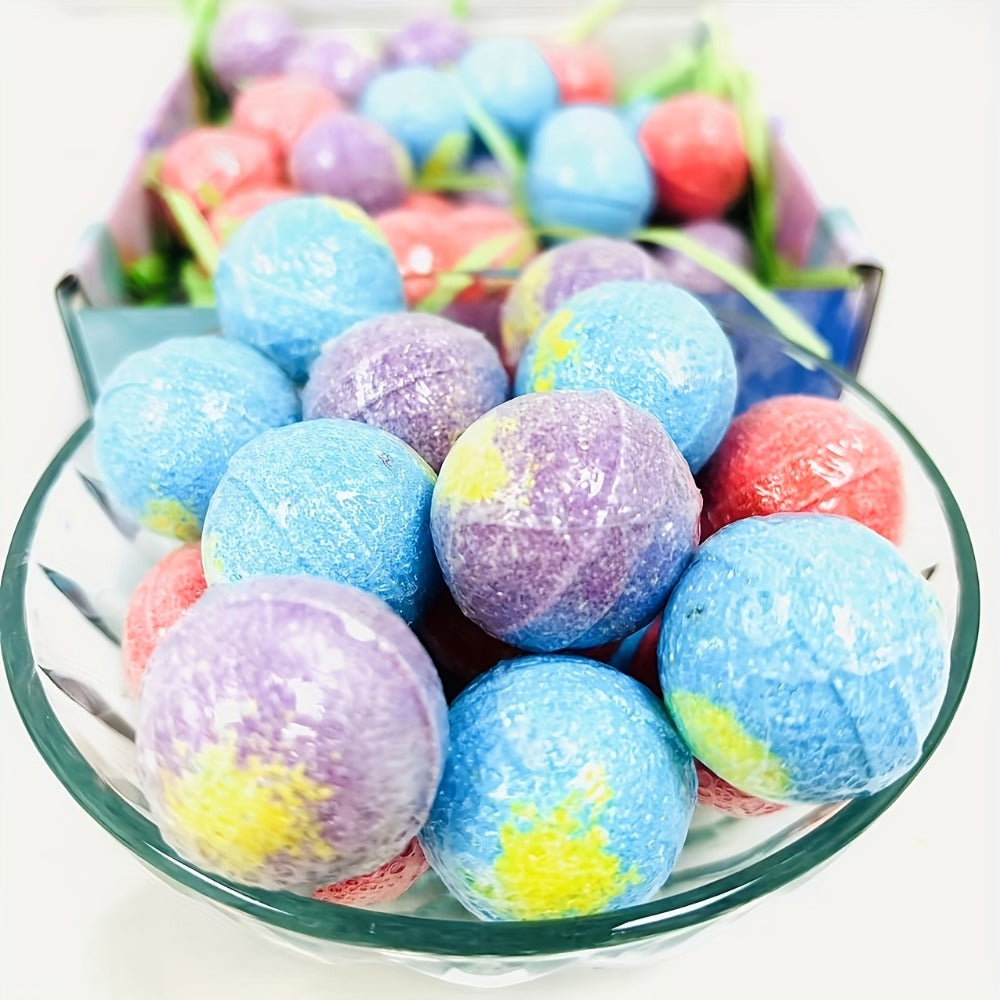Bath Bombs, 91-Piece Mini Fizzer Set with 15g Round Pieces, Three Labeled Scents and Random Assorted Colors — image 10