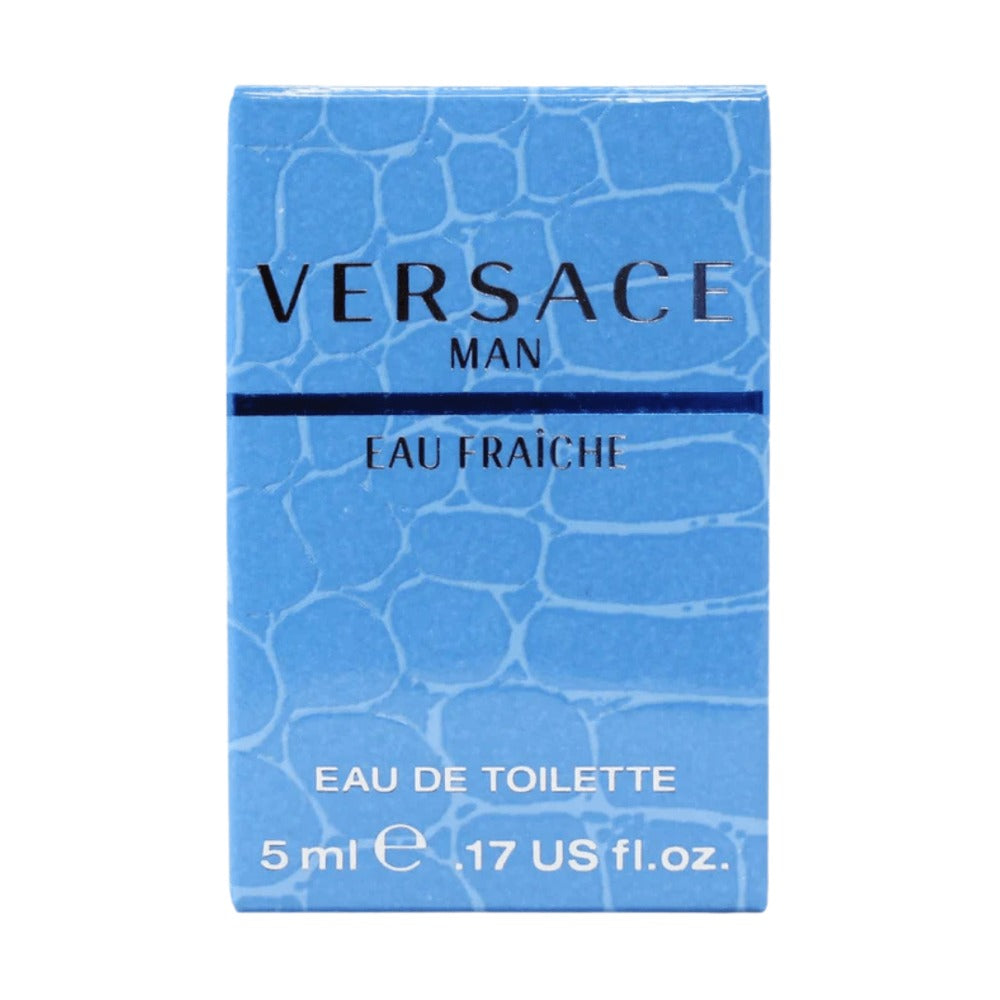 Eau de Toilette Versace Man Eau Fraiche 5ml Mini Travel Spray in Slim Clear Portable Atomizer — image 3