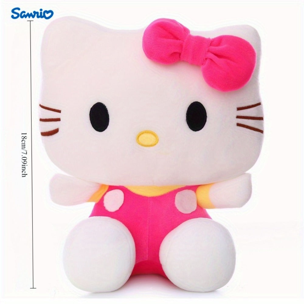 Plush Toy Kawaii Cat Doll with Pink or Blue Color Options, Bow Detail and Soft Fabric for Room Decor — image 3