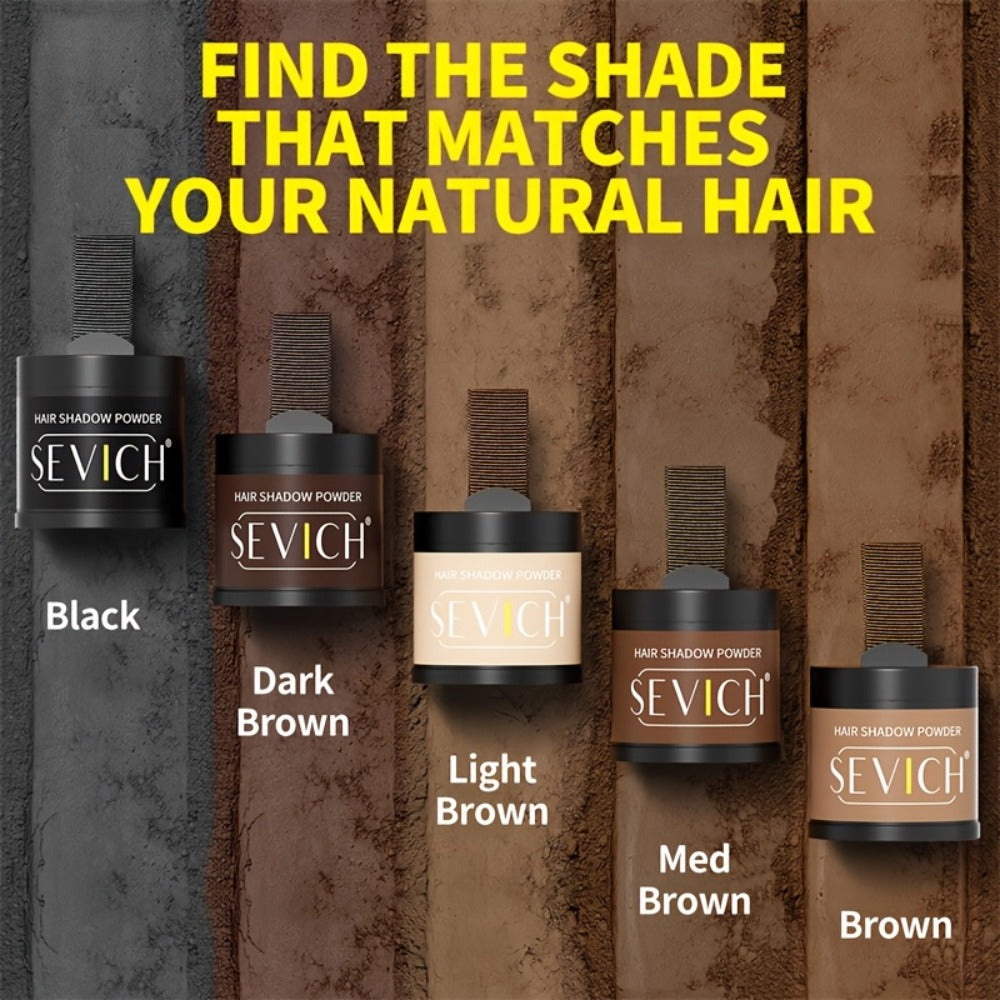 Hair Root & Hairline Concealer Powder Kit with Brush, Instant Coverage for Thinning Hair, Receding Hairline & Bald Spots — im