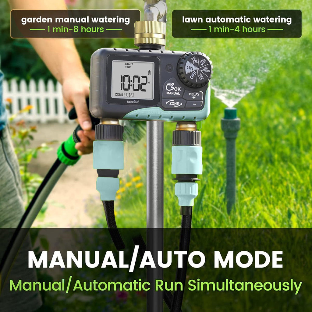 2-Zone Sprinkler Timer Programmable Faucet Irrigation Controller for Lawn & Yard, for Garden, Lawn and Yard Watering — image 