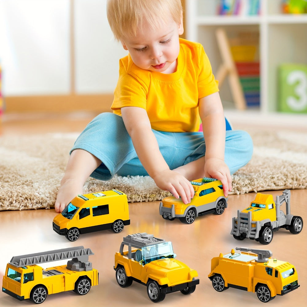Jumbo Transport Airplane Toy for Kids with 10 Cars & Spray Mist, Cargo Plane Playset Toddler Boy Girl Birthday Gift Ages 3+ —